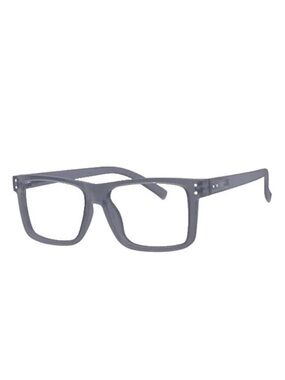Square Gray Modern Reading Glasses Spring Hinges Men & Women Unisex Readers 2.0.